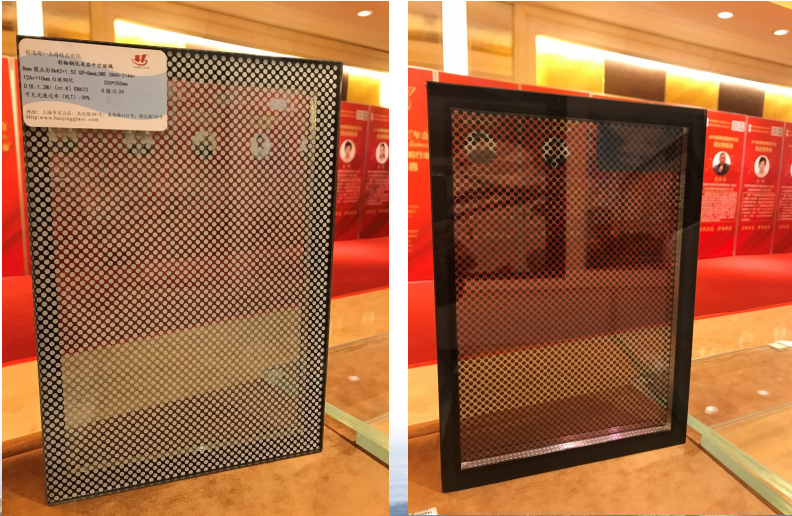 Set of color glazed glass